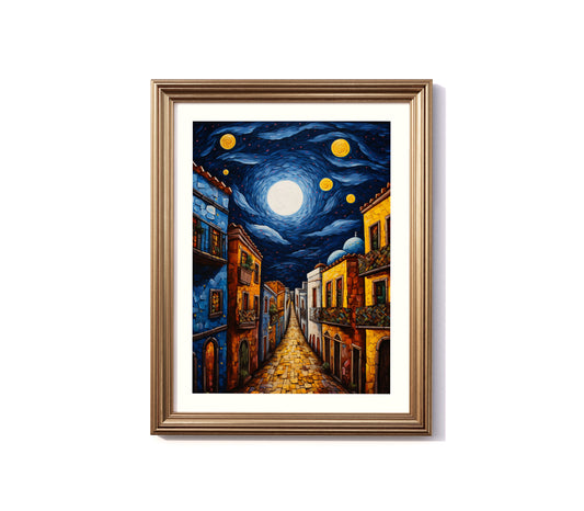 A Starry Night in Puebla: Starlit Street