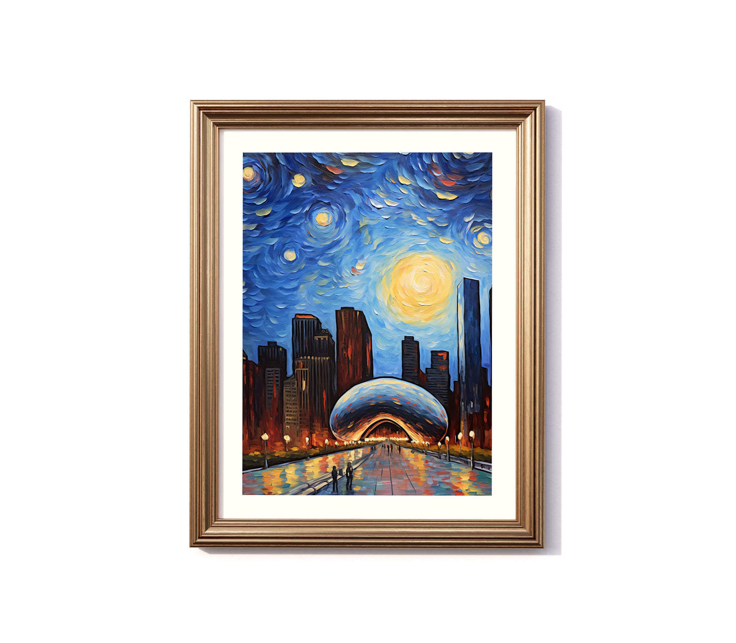 A Starry Night in Chicago: Cloud Gate