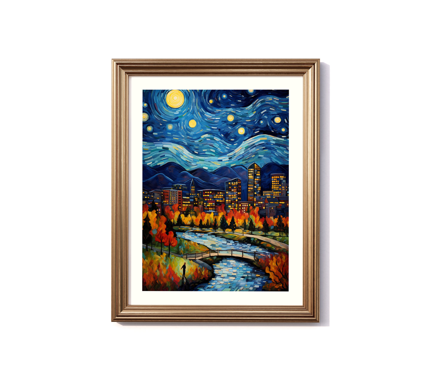 A Starry Night in Denver: Skyline View