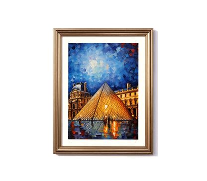 A Starry Night in France: Louvre Glow