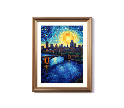 A Starry Night in New Jersey: Urban Bridge