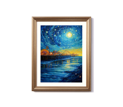 A Starry Night in California: The Pier