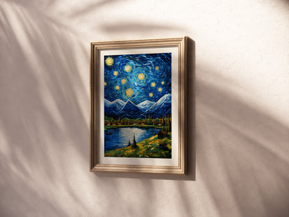 A Starry Night in Colorado: Mountain Lake