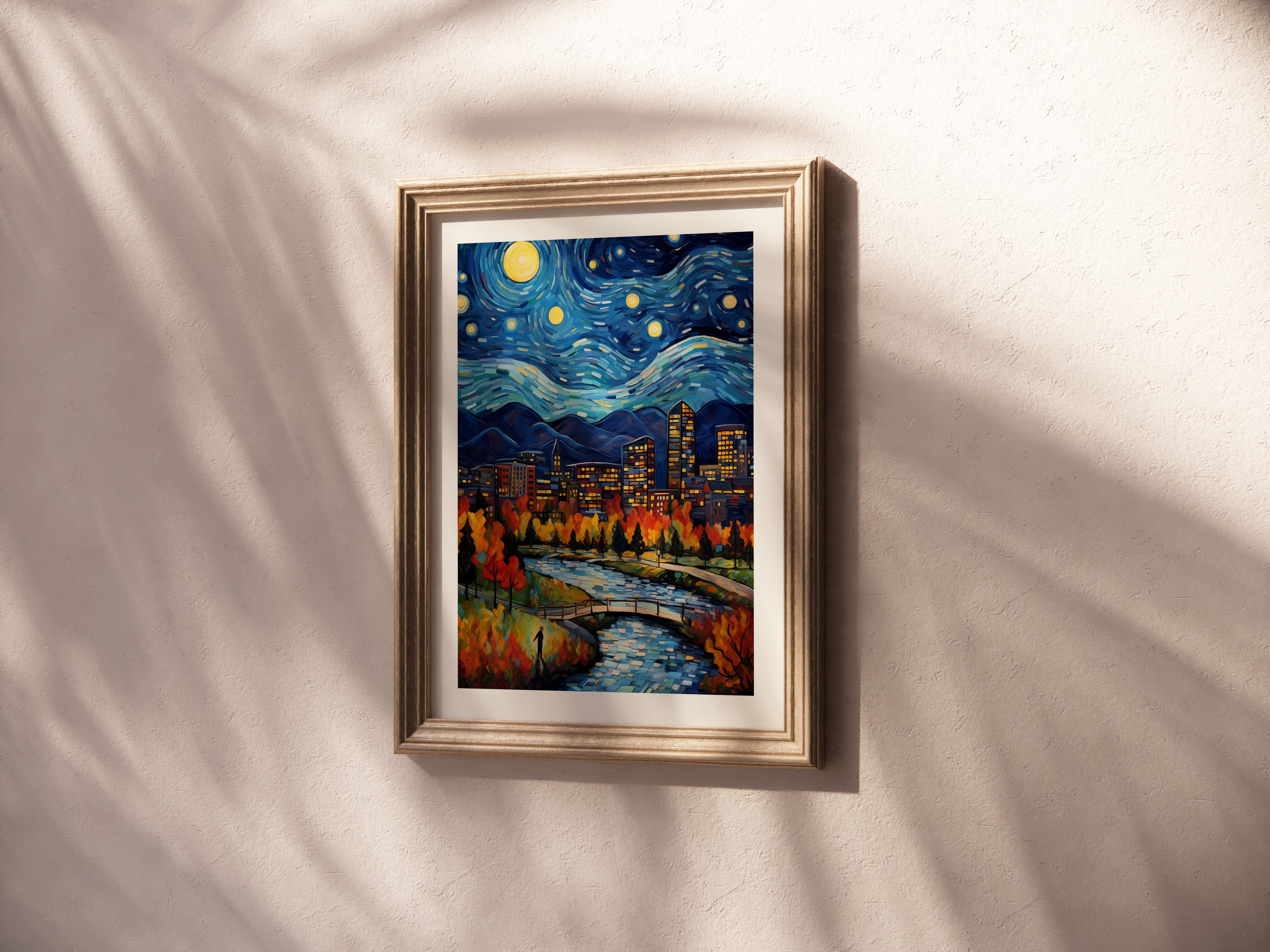 A Starry Night in Denver: Skyline View