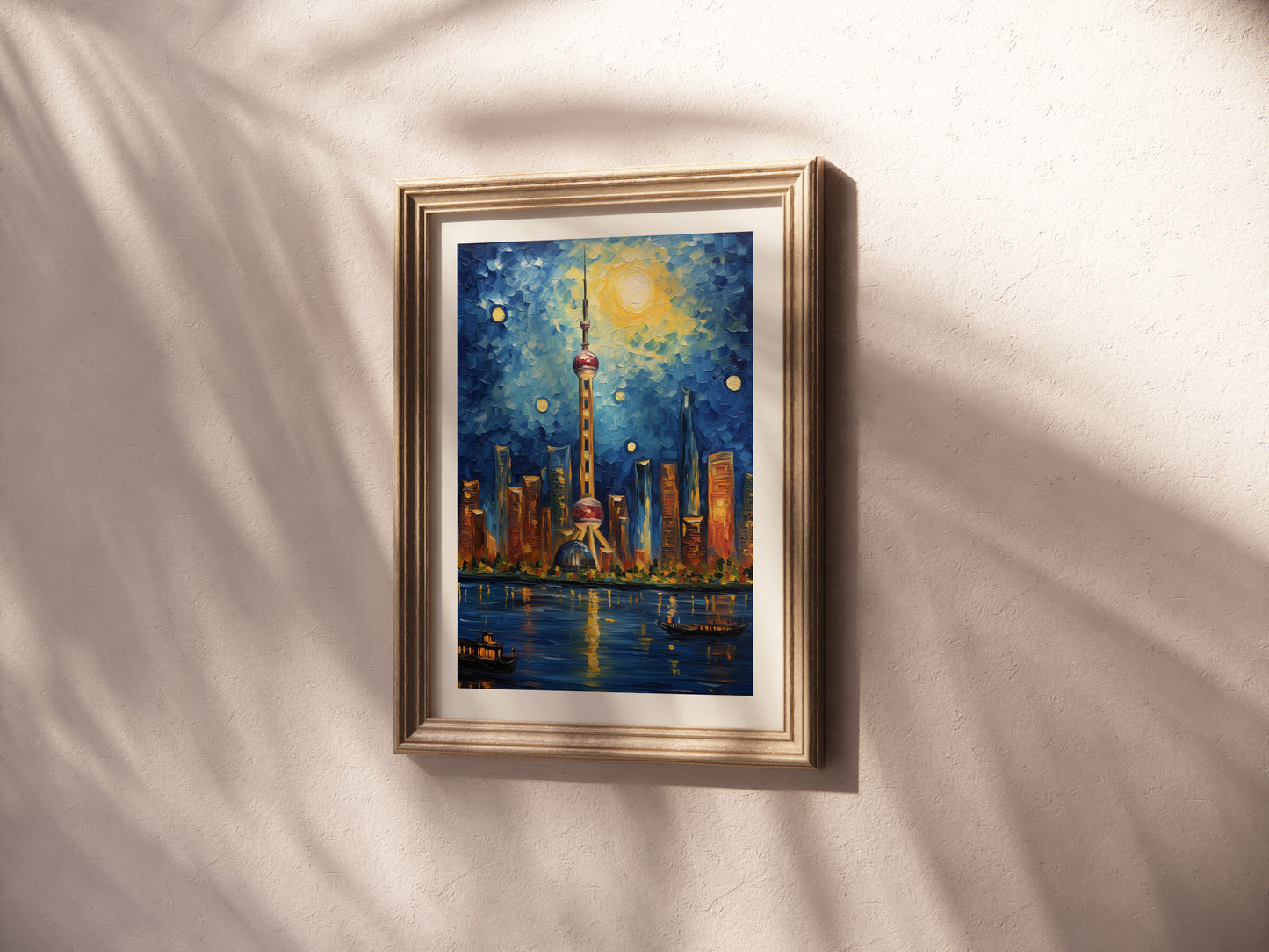 A Starry Night in Shanghai: Oriental Pearl