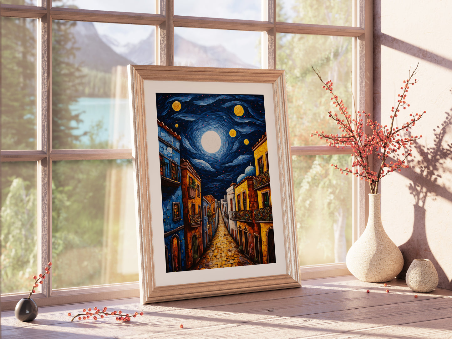 A Starry Night in Puebla: Starlit Street