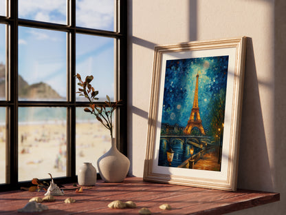 A Starry Night in France: Eiffel Sparkle